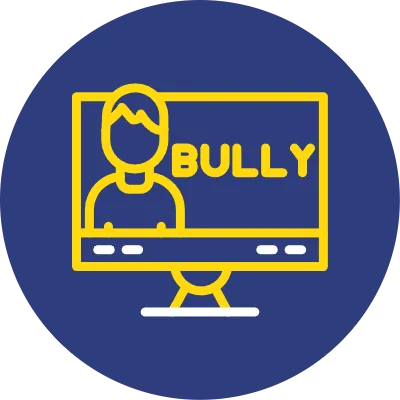 E-bullying Dual Line Circle Icon