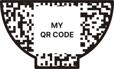 그릇 모양 큐알코드