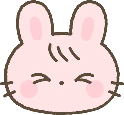 토끼 좋아하는 표정