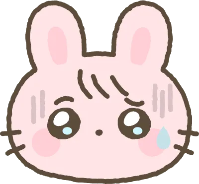 토끼 놀란 표정