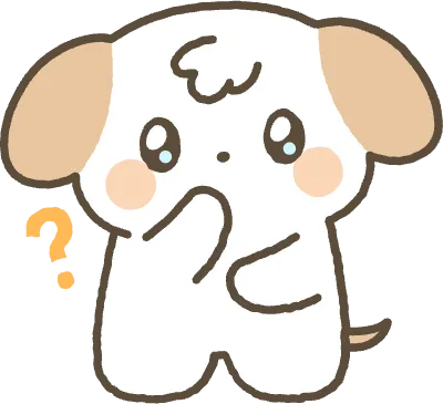 강아지 갸우뚱하는 모습