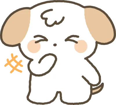 강아지 입을 가리고 웃는 모습