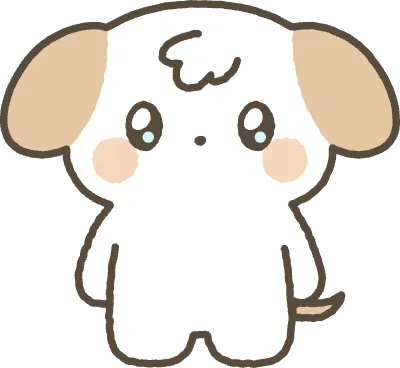 강아지 가만히 서있는 모습