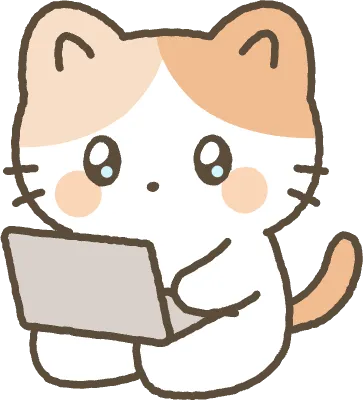 고양이 노트북을 하고 있는 모습