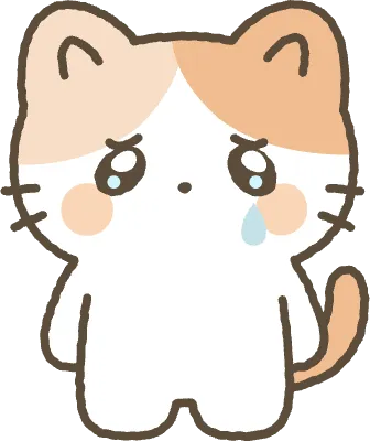고양이 눈물을 흘리고 있는 모습