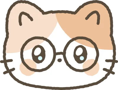 고양이 안경 쓴 얼굴