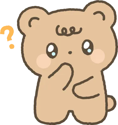 곰 갸우뚱하는 모습