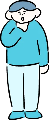 마루가족 유우씨 턱에 손을 대고 고민하는 모습