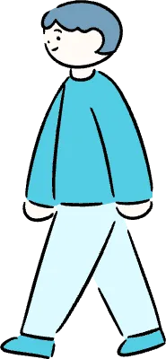 마루가족 유우씨 걸아가고 있는 옆모습