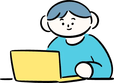 마루가족 유우씨 컴퓨터를 하고 있는 모습