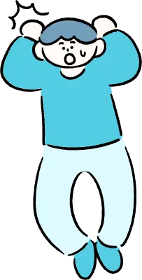 마루가족 유우씨 놀라서 당황한 모습