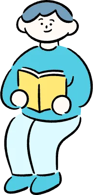 마루가족 유우씨 앉아서 책을 읽고 있는 모습