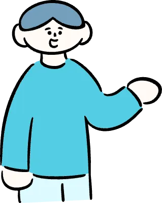 마루가족 유우씨 한 손바닥을 보이며 말하는 모습