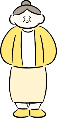 마루가족 사요 할머니 기본포즈