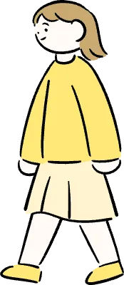 마루가족 유리씨 걸아가고 있는 옆모습