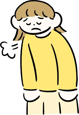 마루가족 유리씨 한숨을 크게 쉬는 모습