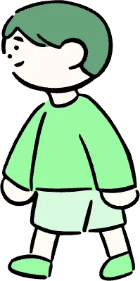 마루가족 하루짱 걸아가고 있는 옆모습