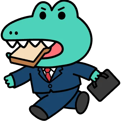 입에 빵을 물고 뛰고 있는 남학생 아고