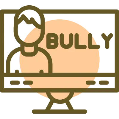 E-bullying Linear Circle Icon