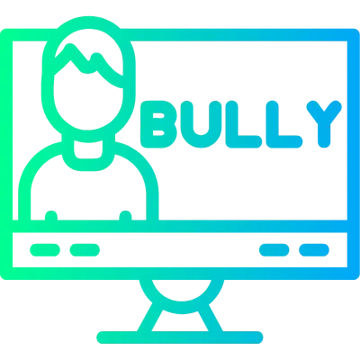 E-bullying Linear Gradient Icon