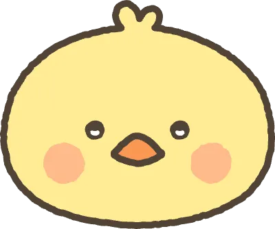 귀여운 병아리 얼굴 그림