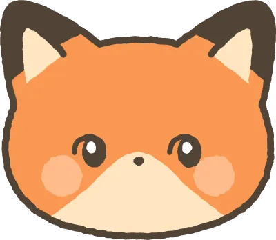 귀여운 여우 얼굴 그림