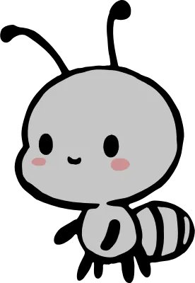 アリかわいいアリの勤勉な勤勉なアリ