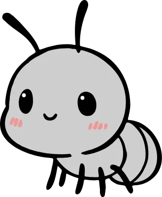 アリかわいいアリの勤勉な勤勉なアリ