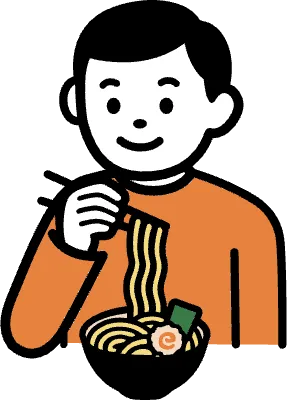 라멘 먹는 모습