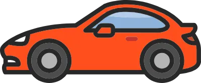 シンプルでかわいい車のイラスト