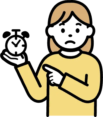 시계를 들고 있는 모습