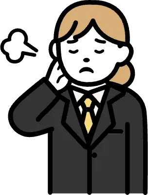 뒷목 잡고 한숨 쉬는 모습