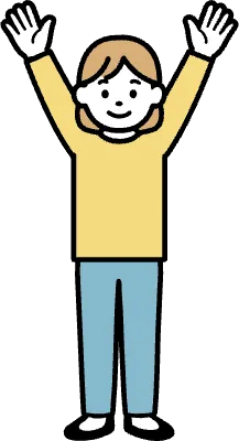 만세하고 있는 모습