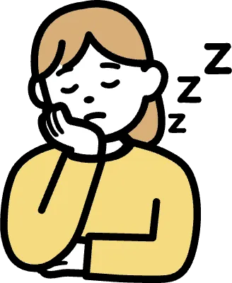 턱을 괴고 자는 모습