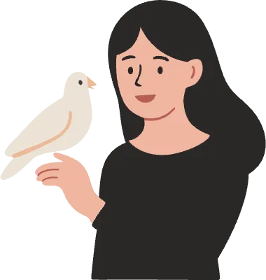 柔らかい色の人のイラスト