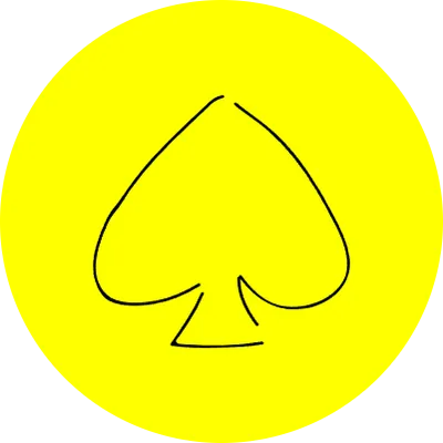 Handwritten simple icon illustration Spade