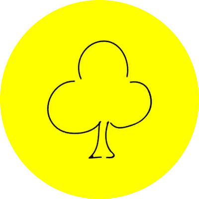 Handwritten simple icon illustration Clover