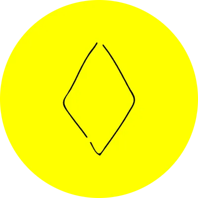 Handwritten simple icon illustration Diamond