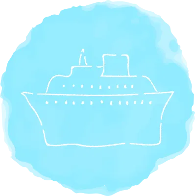 Handwritten simple icon illustration Cruiser