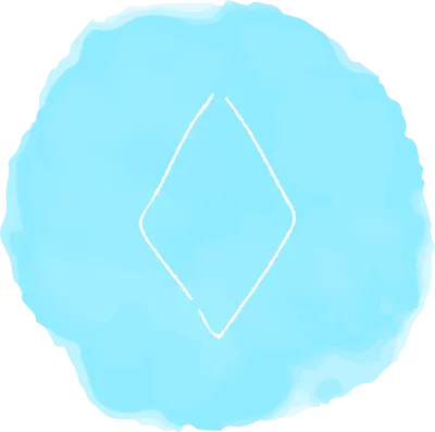 Handwritten simple icon illustration Diamond