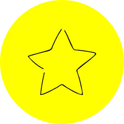 Handwritten simple icon illustration Star