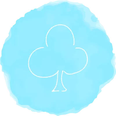 Handwritten simple icon illustration Clover