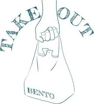 Takeout icon, illustration of buying a lunch and bringing it home Vector illustration