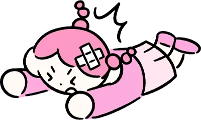 마루가족 하나짱 크게 벌러덩 넘어진 모습