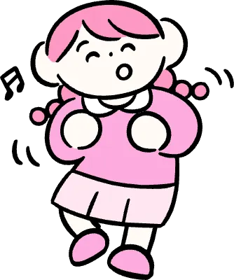 마루가족 하나짱 신나게 춤추고 있는 모습