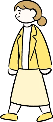 마루가족 직장인 유리씨 걸아가고 있는 옆모습