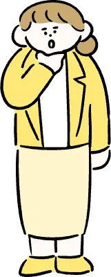 마루가족 직장인 유리씨 턱에 손을 대고 고민하는 모습