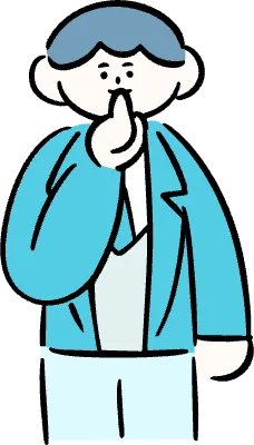 마루가족 학생 유우군 입에 손가락을 대고 조용히하라는 포즈를 하는 모습