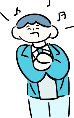 마루가족 학생 유우군 웃으며 노래하고 있는 모습