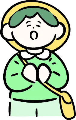 마루가족 유치원생 하루짱 박수를 치고 있는 모습